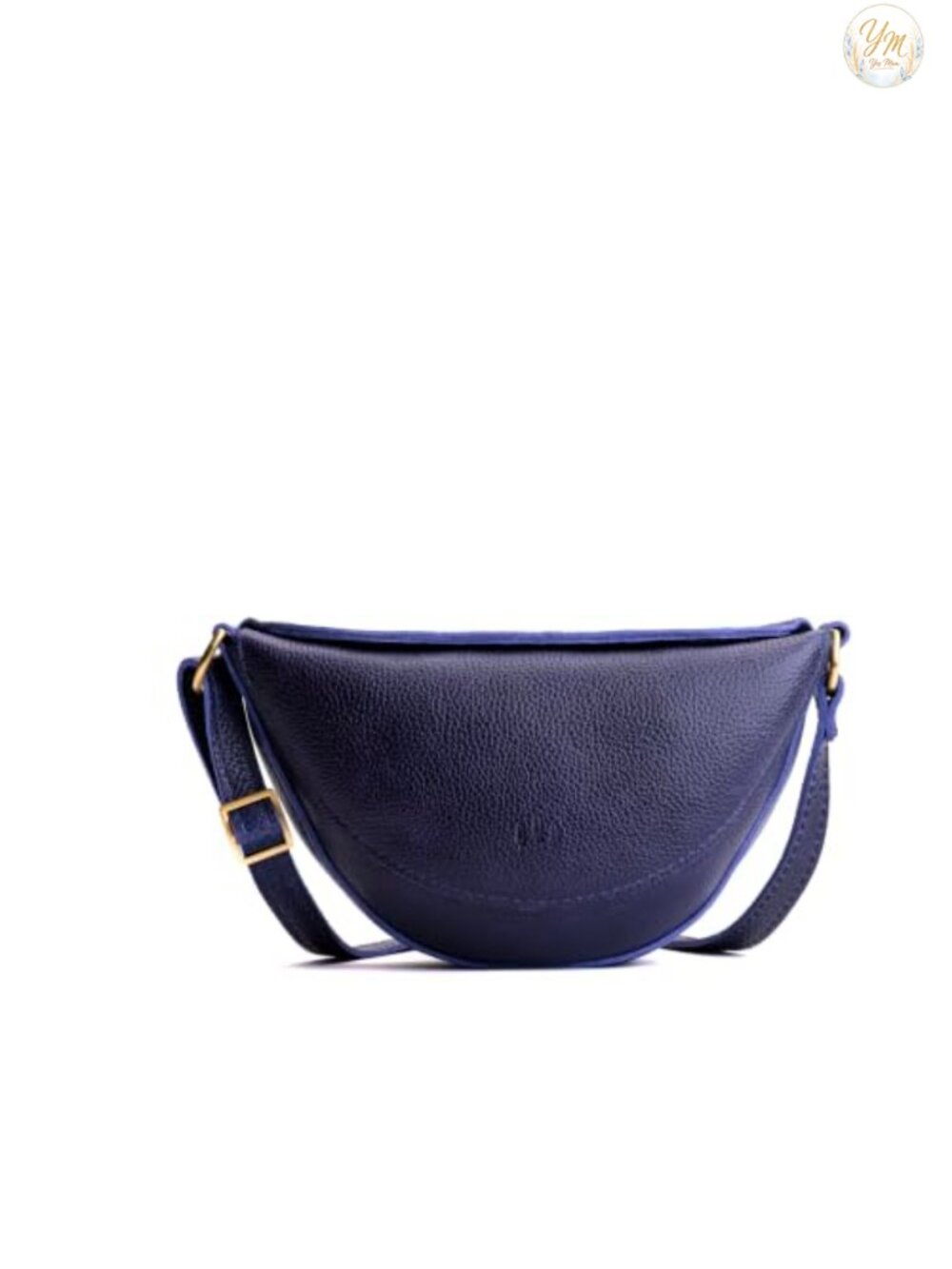 Full-Grain Leather Sling Bag Adjustable Crossbody Purse Magnetic Closure